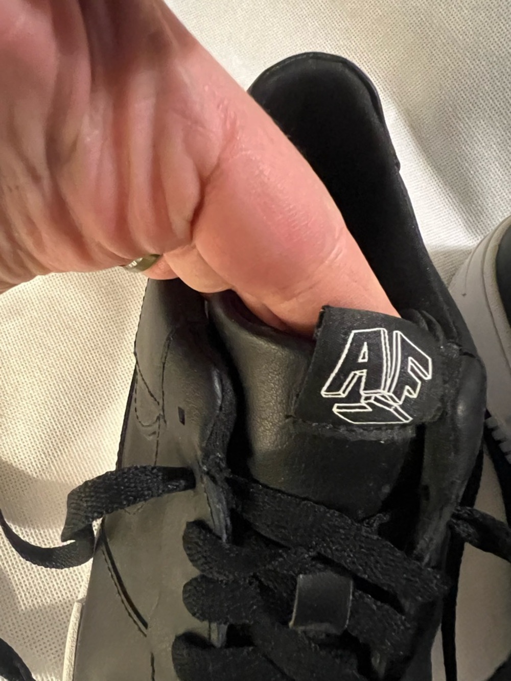 Nike Air Force 1 Pixel Size 8.5 Black and White - WORN ONCE - Picture 9 of 12